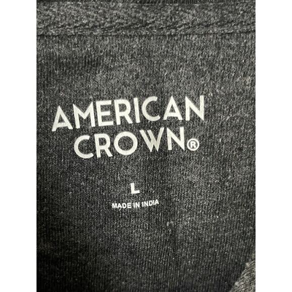 American Crown Men's Alabama Sweatshirt Hoodie Large Gray Pullover Academia - Picture 4 of 10
